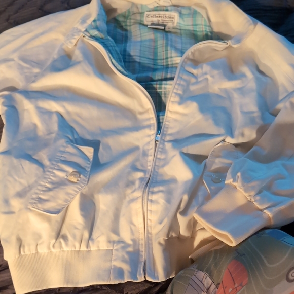 Vintage Cream Jacket with Plaid Lining Worn Once.Very Nice. Size Men's Medium - Picture 1 of 6